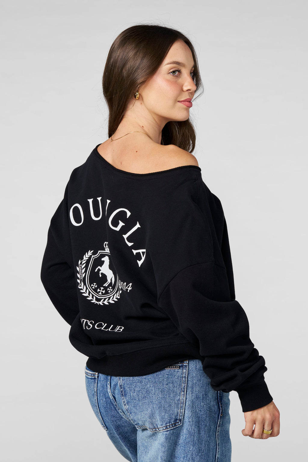 Sudadera hombros descubiertos