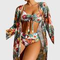 Isabel | Conjunto de Bikini Estampado de Impresión Tropical para Mujer