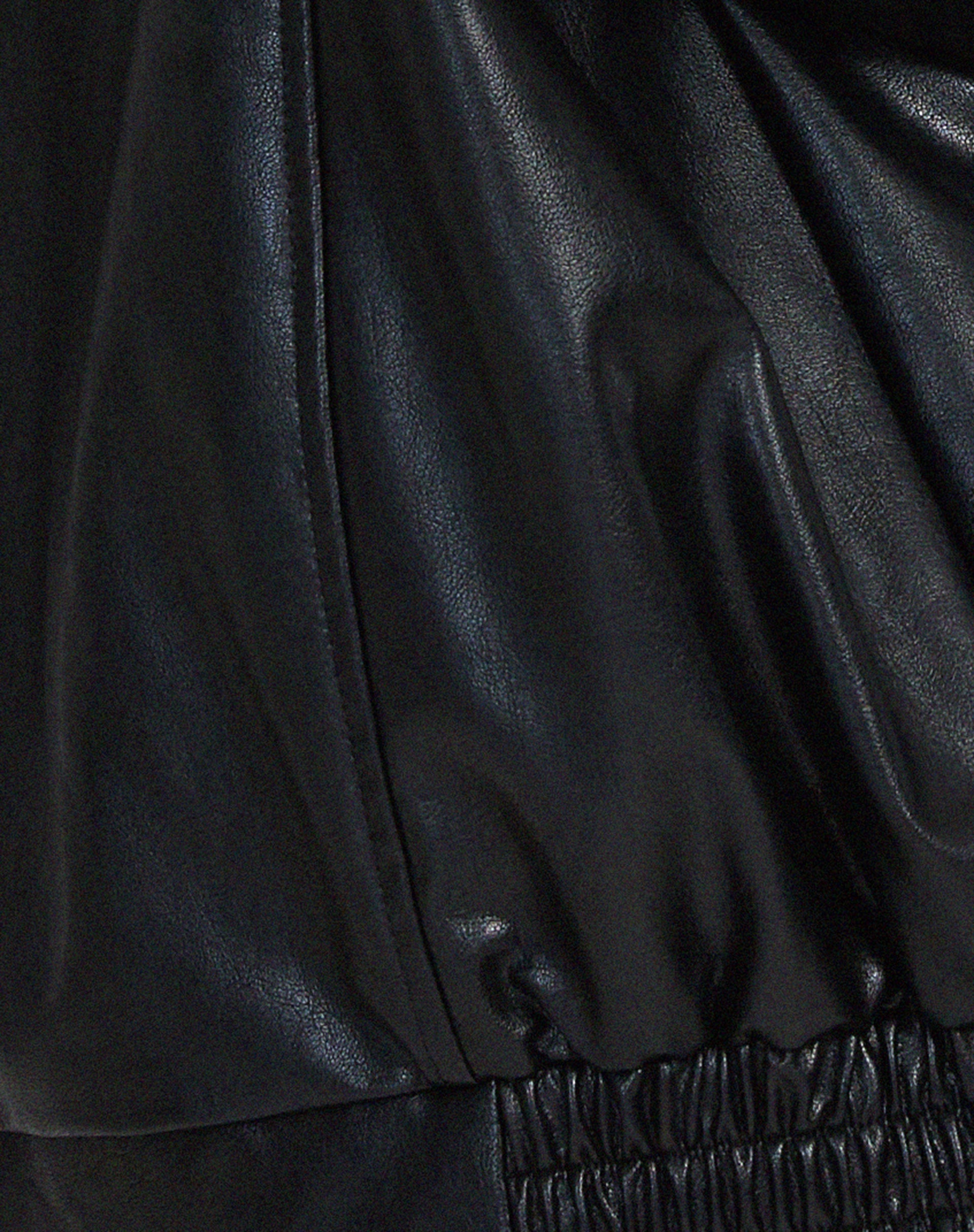 Aitana | Chaqueta de Cuero Oversize Biker Mujer Cremallera
