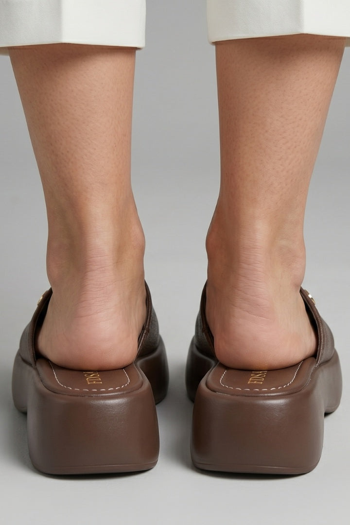 Aitana | Zapatillas Plataforma Sin Cordones Mujer Punta Abierta