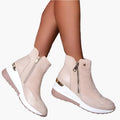 Ariadna | Botines Plataforma con Cremallera Mujer Punta Redonda