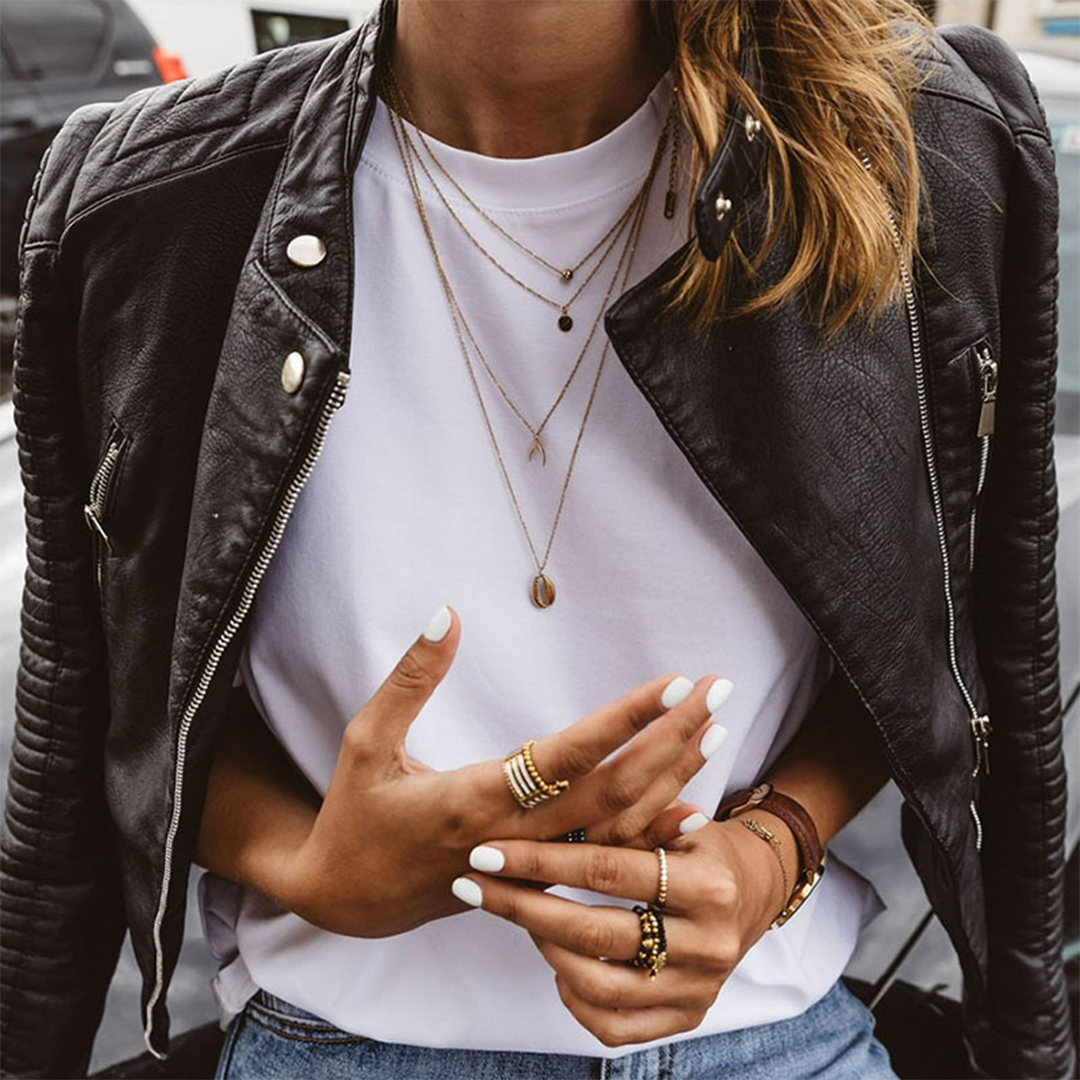 Ariadna | Cazadora Biker de Cuero Mujer Cremallera