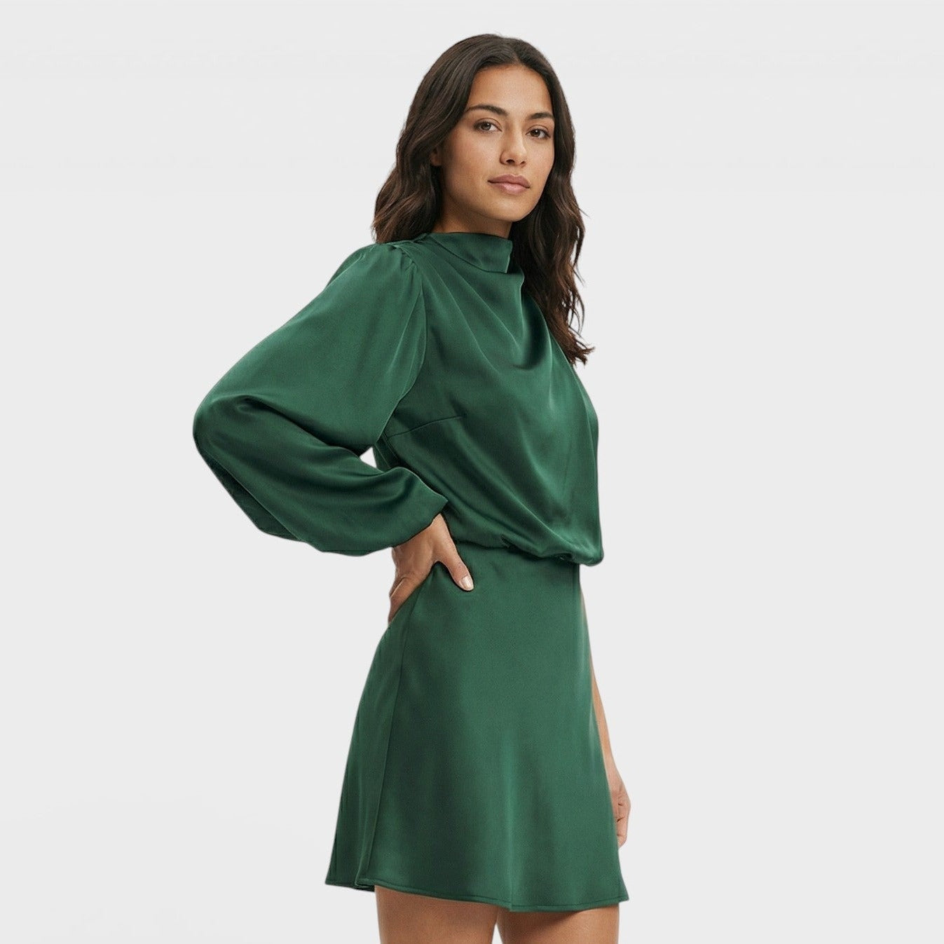 Ariadna | Vestido Corto Asimétrico de Un Hombro Mujer