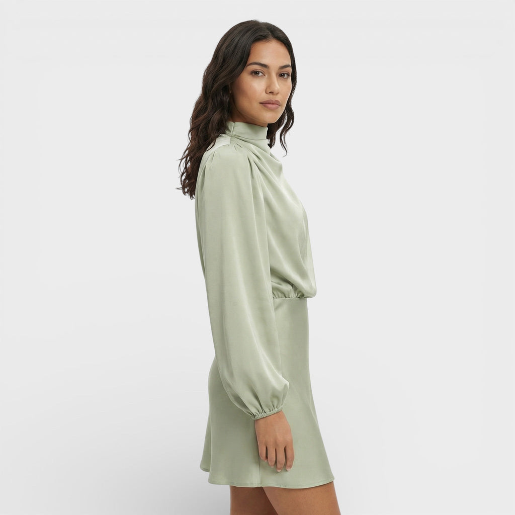 Ariadna | Vestido Corto Asimétrico de Un Hombro Mujer