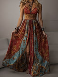 Ariadna | Vestido Largo Estampado Floral Boho Mujer Escote V Tirantes