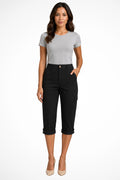 Berta | Pantalones Cargo Mujer Cortos Bolsillos Laterales