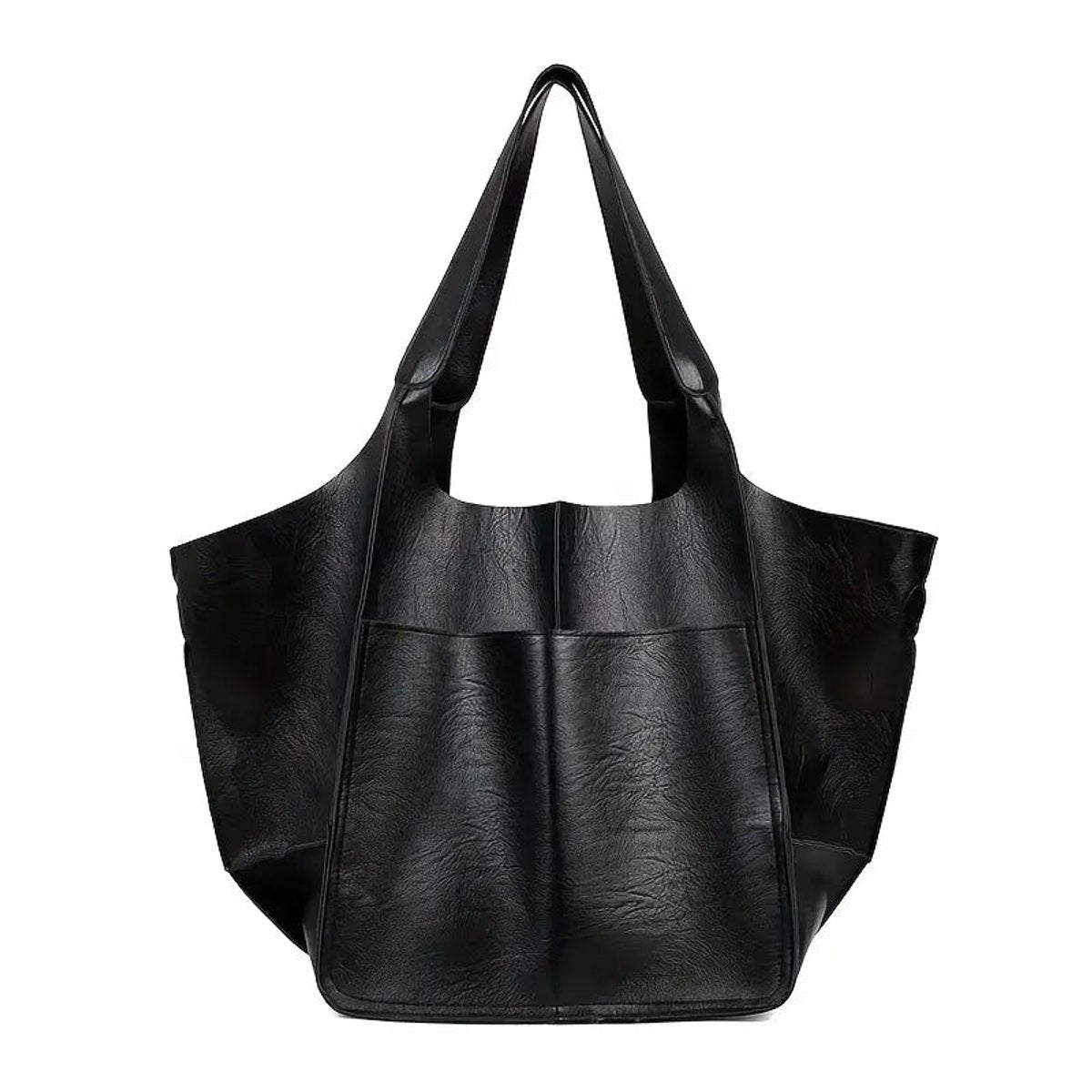 Berta | Tote Bag de Cuero Grande Mujer Bolsillos Exteriores