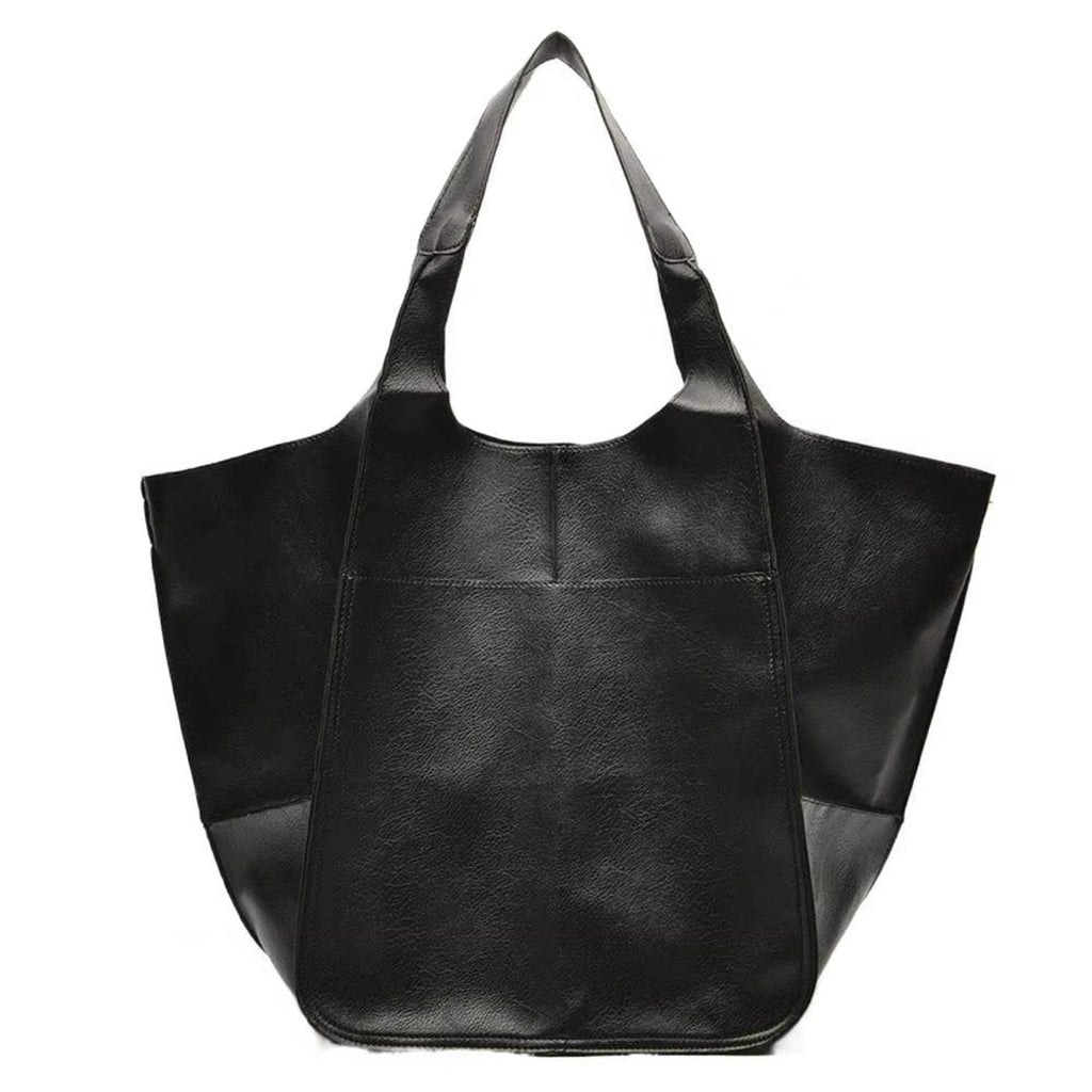 Berta | Tote Bag de Cuero Grande Mujer Bolsillos Exteriores