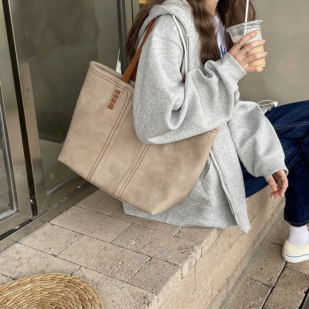 Carla | Tote Bag de Cuero Sintético Mujer Shopper Grande