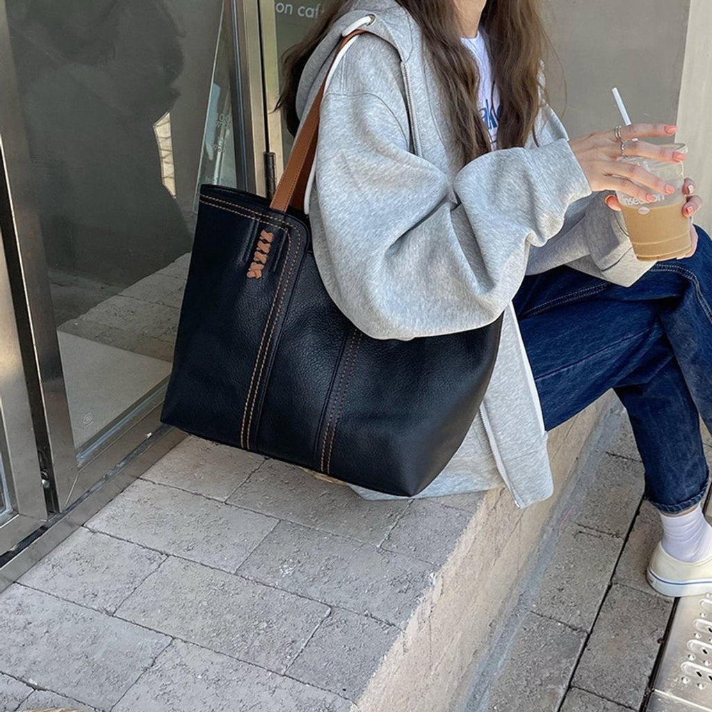 Carla | Tote Bag de Cuero Sintético Mujer Shopper Grande