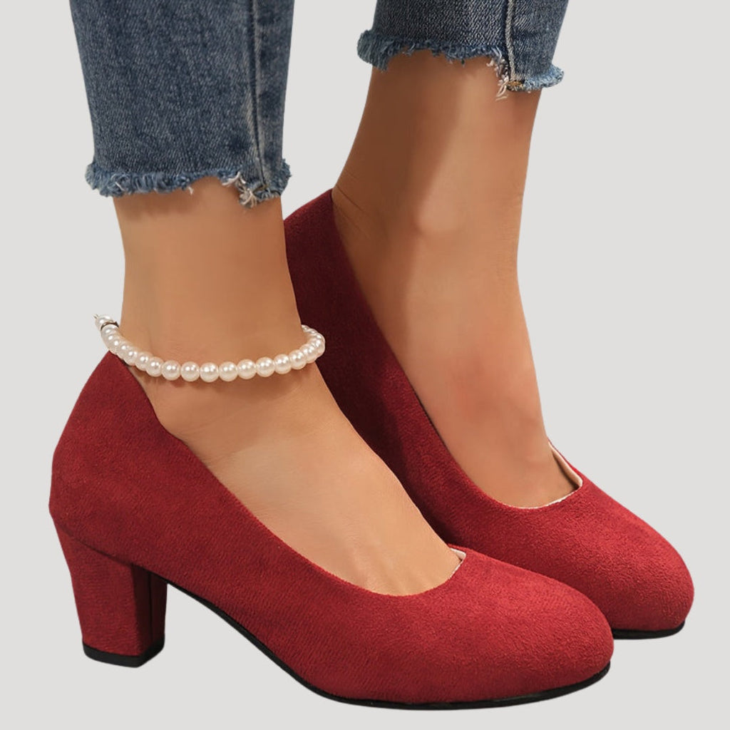 Carmen | Zapatos de Tacón Bajo Mujer Punta Cerrada