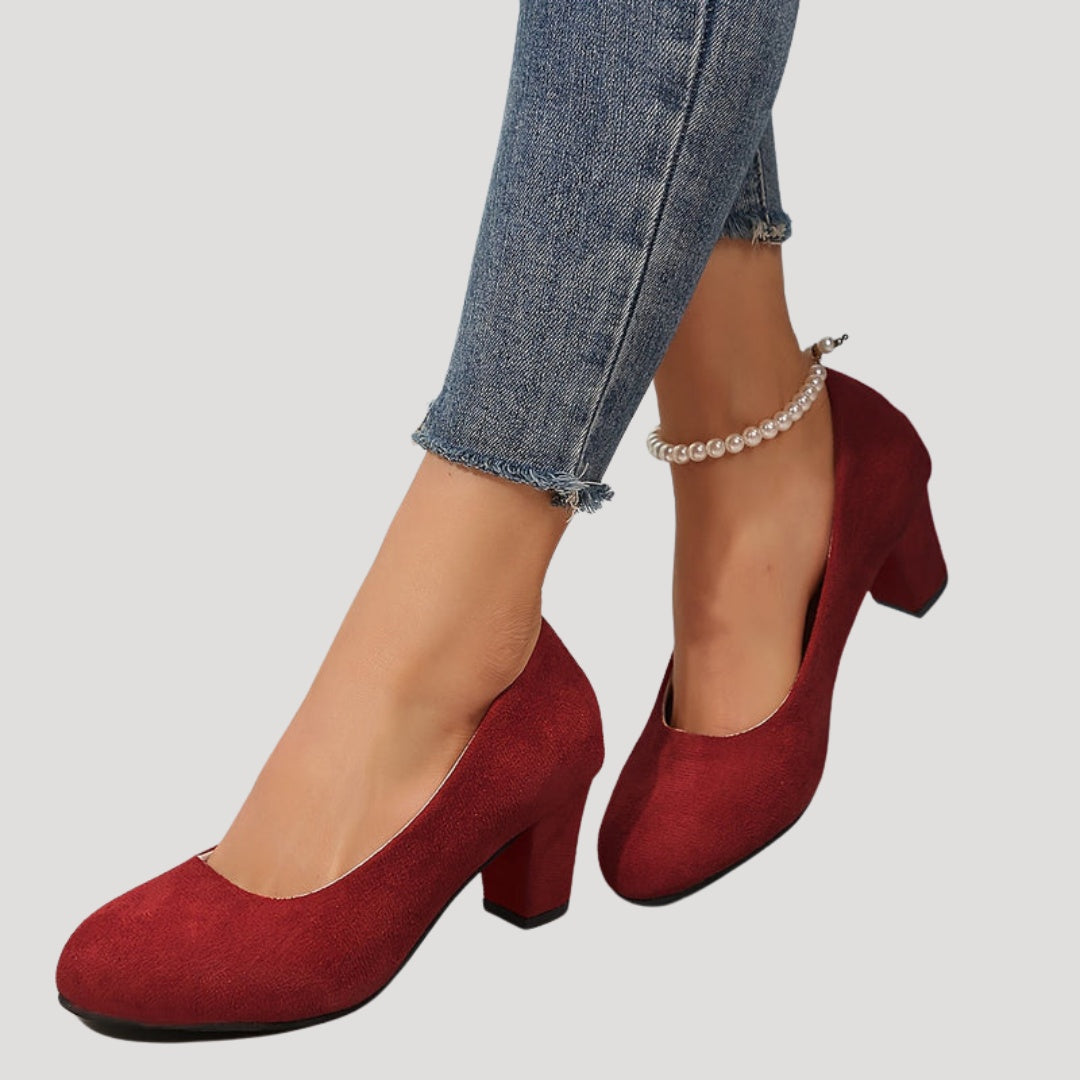 Carmen | Zapatos de Tacón Bajo Mujer Punta Cerrada