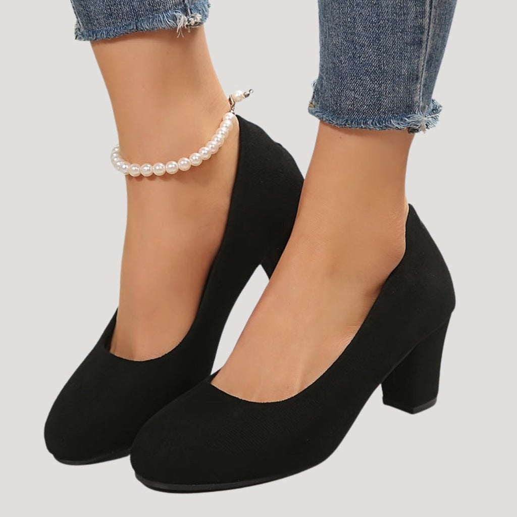 Carmen | Zapatos de Tacón Bajo Mujer Punta Cerrada