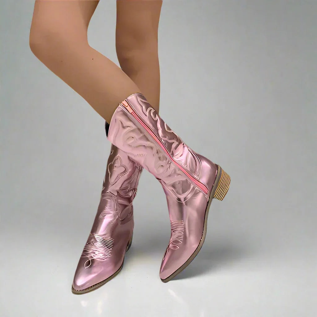 Cayetana | Cowboy Boots Mujer Caña Alta Bordadas