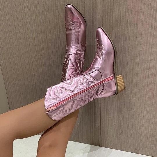 Cayetana | Cowboy Boots Mujer Caña Alta Bordadas