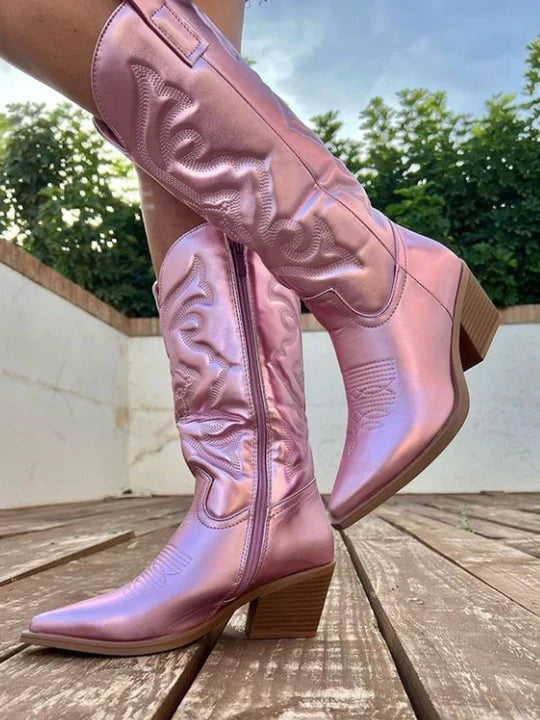 Cayetana | Cowboy Boots Mujer Caña Alta Bordadas