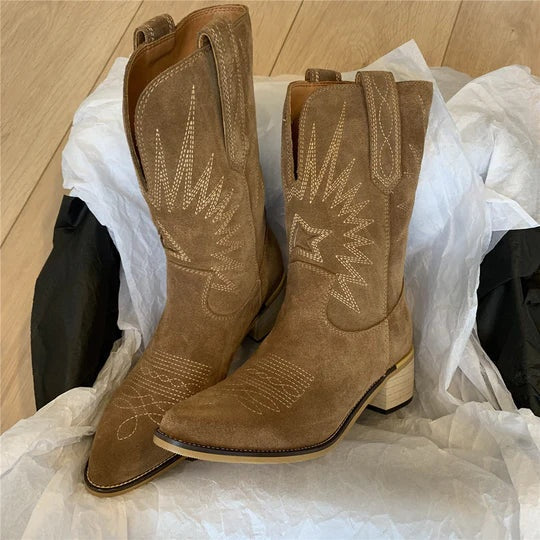 Cayetana | Cowboy Boots Mujer Caña Alta Bordadas