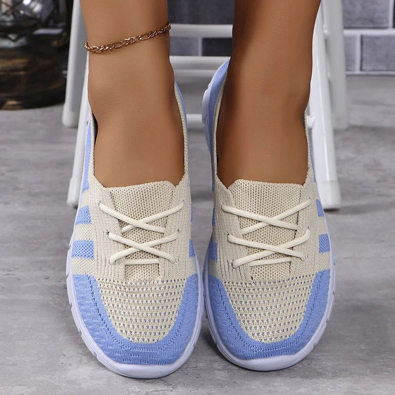 Celeste | Sneakers de Tejido Transpirable Mujer Suela Flexible