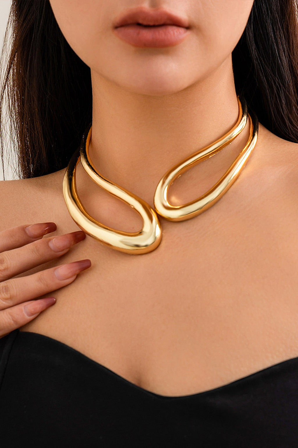 Esther | Collar Asimétrico Mujer Diseño Escultórico