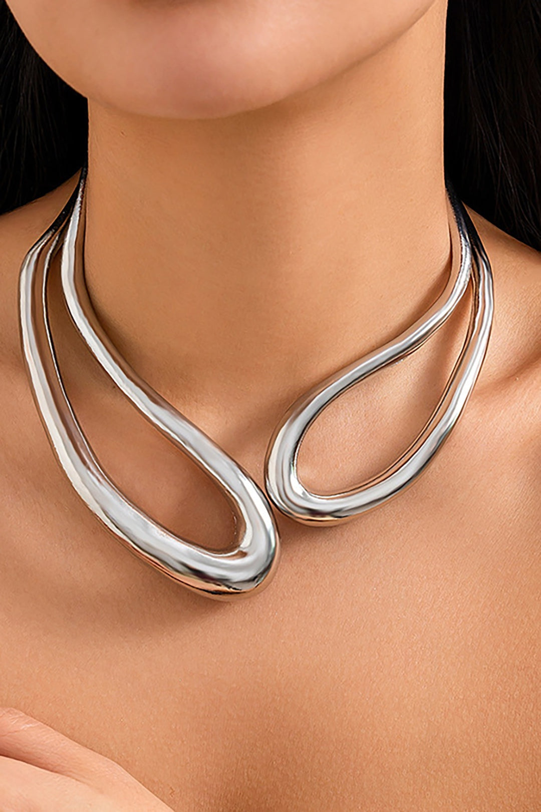 Esther | Collar Asimétrico Mujer Diseño Escultórico