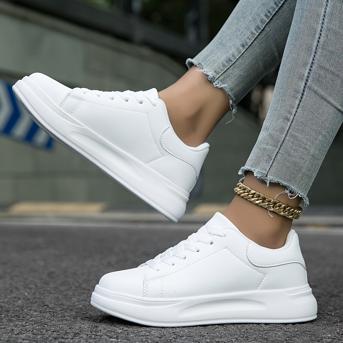 Esther | Zapatillas Casual Plataforma Mujer Cordones