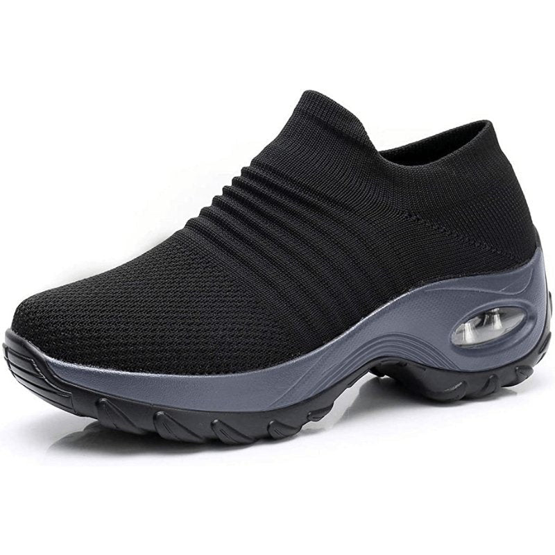 Gema | Zapatillas Sin Cordones Plataforma Mujer Tejido Transpirable