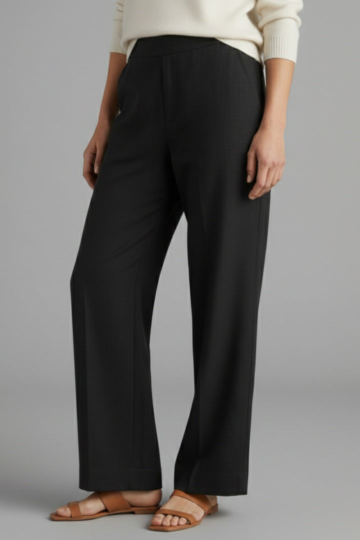 Gloria | Pantalón Palazzo de Cintura Elástica Mujer Bolsillos