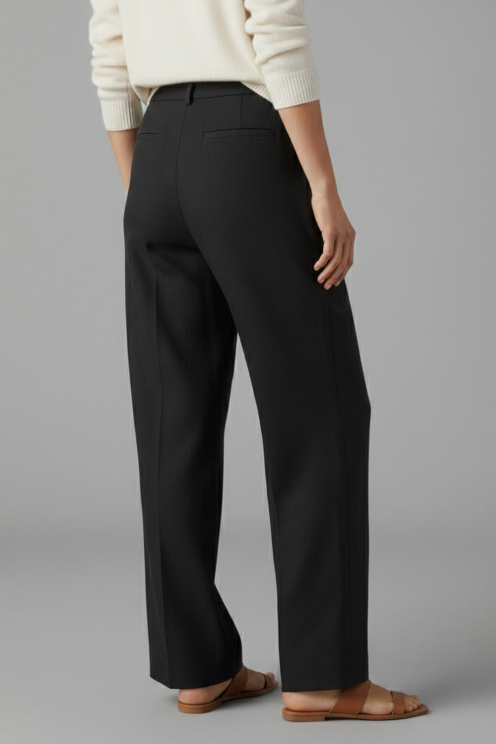 Gloria | Pantalón Palazzo de Cintura Elástica Mujer Bolsillos