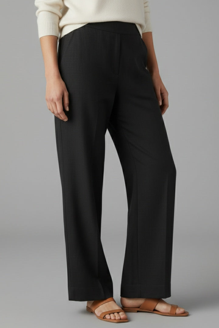Gloria | Pantalón Palazzo de Cintura Elástica Mujer Bolsillos