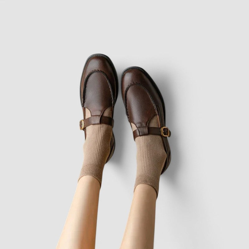Laia | Mary Jane Shoes Mujer Punta Cuadrada Tacón Bajo
