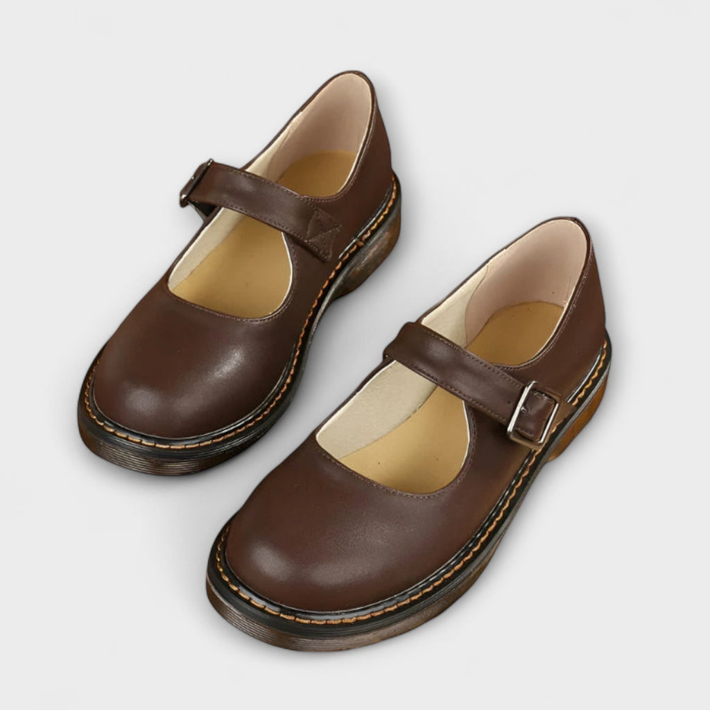 Lidia | Mary Jane Shoes Mujer Piel Hebilla