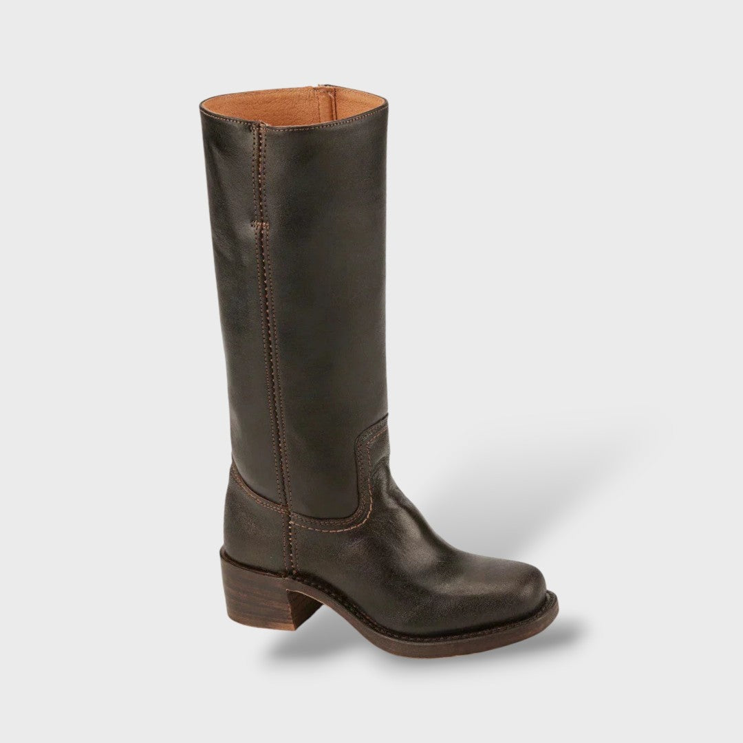 Lola | Botas Camperas de Piel Mujer Caña Alta