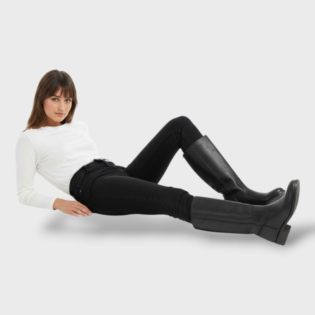 Lola | Botas Camperas de Piel Mujer Caña Alta