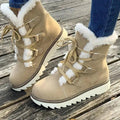 Lola | Botines de Invierno con Forro de Borreguito Mujer Cordones Plataforma