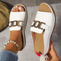 Lola | Mules Planas Mujer Hebilla Metálica