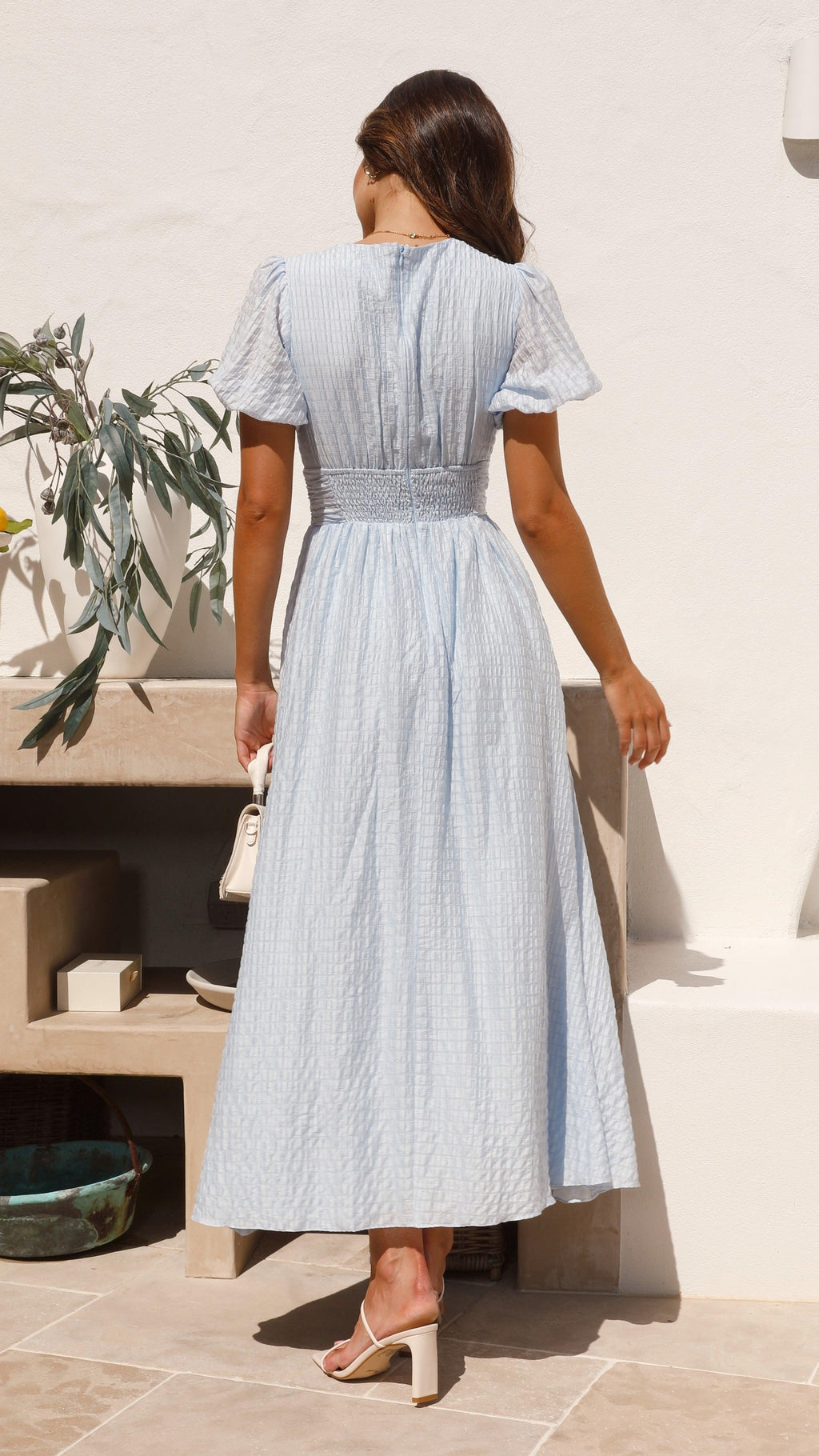 Lola | Vestido Largo de Verano con Botones Mujer Escote V