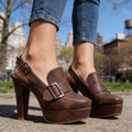 Lorena | Tacones de Plataforma con Hebilla Mujer Slingback