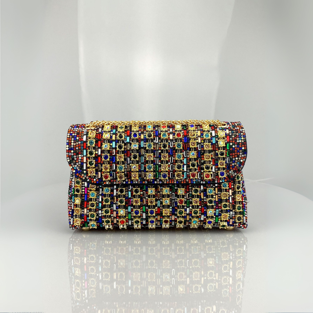 Marta | Bolso de Hombro con Cadena Mujer Brillante Fiesta