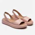 Naia | Sandalias de Cuña Slingback Mujer Punta Abierta