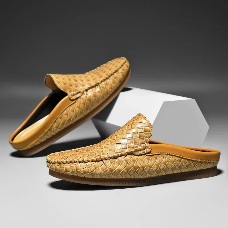 Oriol | Mocasín de Cuero Trenzado Hombre Slip-On