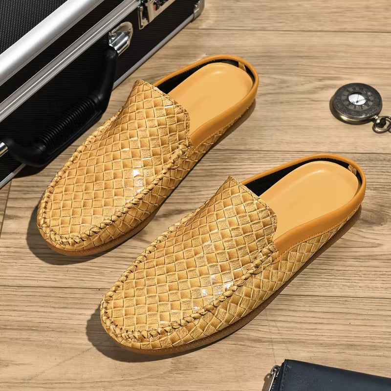 Oriol | Mocasín de Cuero Trenzado Hombre Slip-On