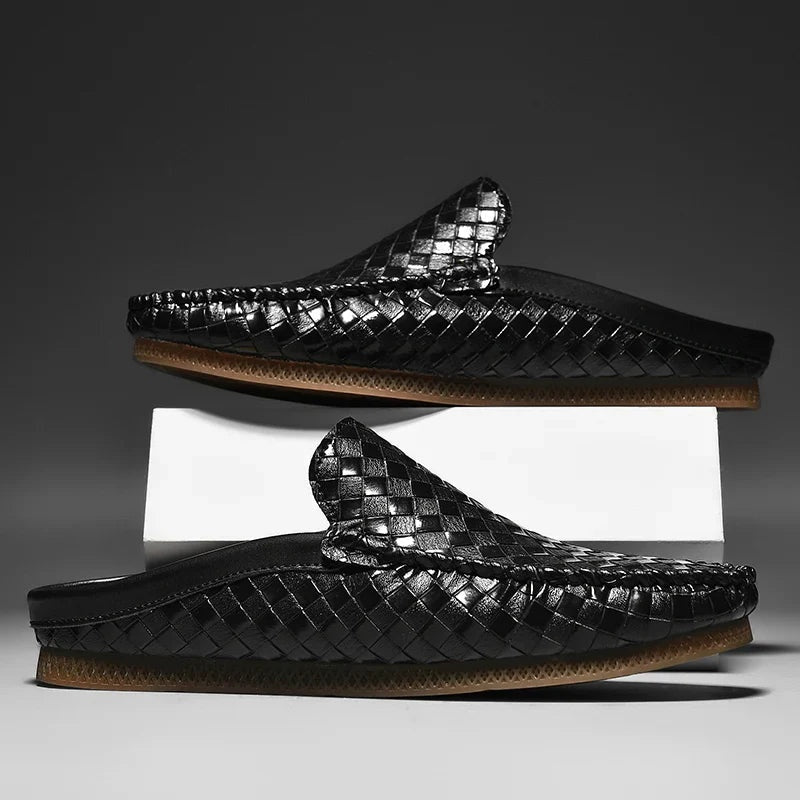 Oriol | Mocasín de Cuero Trenzado Hombre Slip-On