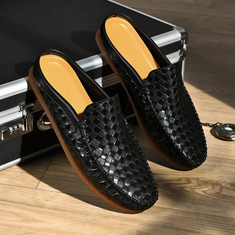 Oriol | Mocasín de Cuero Trenzado Hombre Slip-On