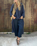 Raquel | Conjunto de Lino Casual Mujer Pantalón y Blusa
