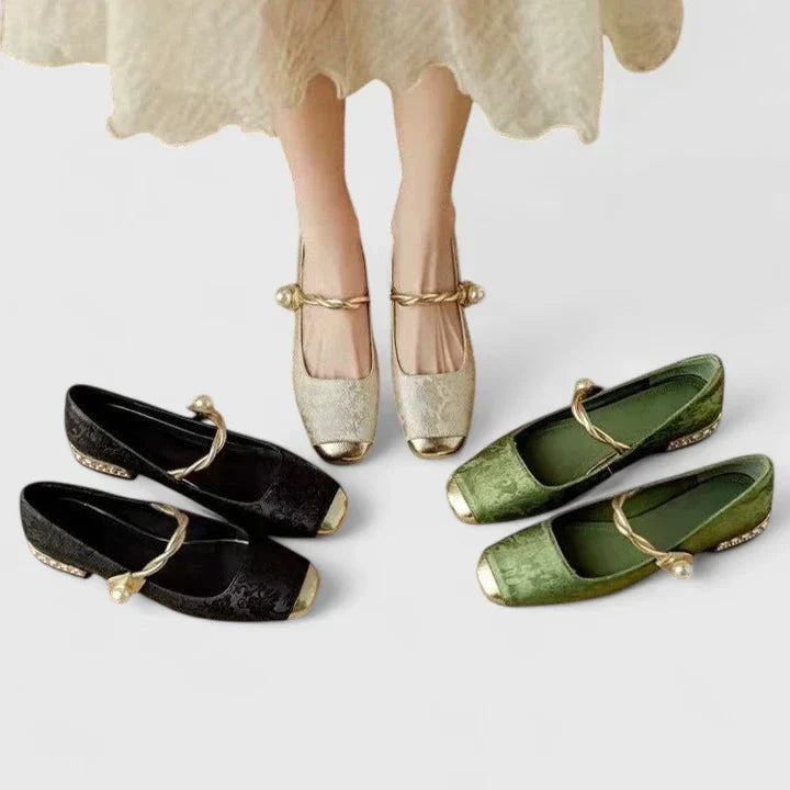 Rebeca | Mary Jane Shoes Mujer Punta Cuadrada Tacón Bajo