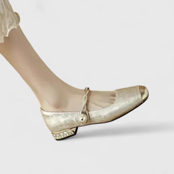 Rebeca | Mary Jane Shoes Mujer Punta Cuadrada Tacón Bajo