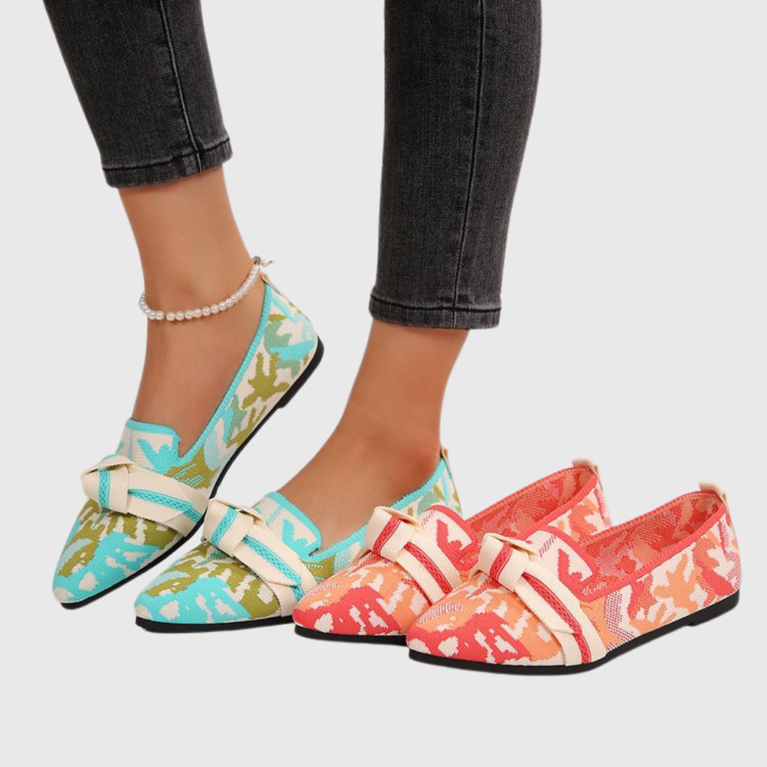 Remedios | Mocasines Estampados Mujer Punta Alargada