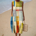 Remedios | Vestido Largo de Playa Estampado Mujer
