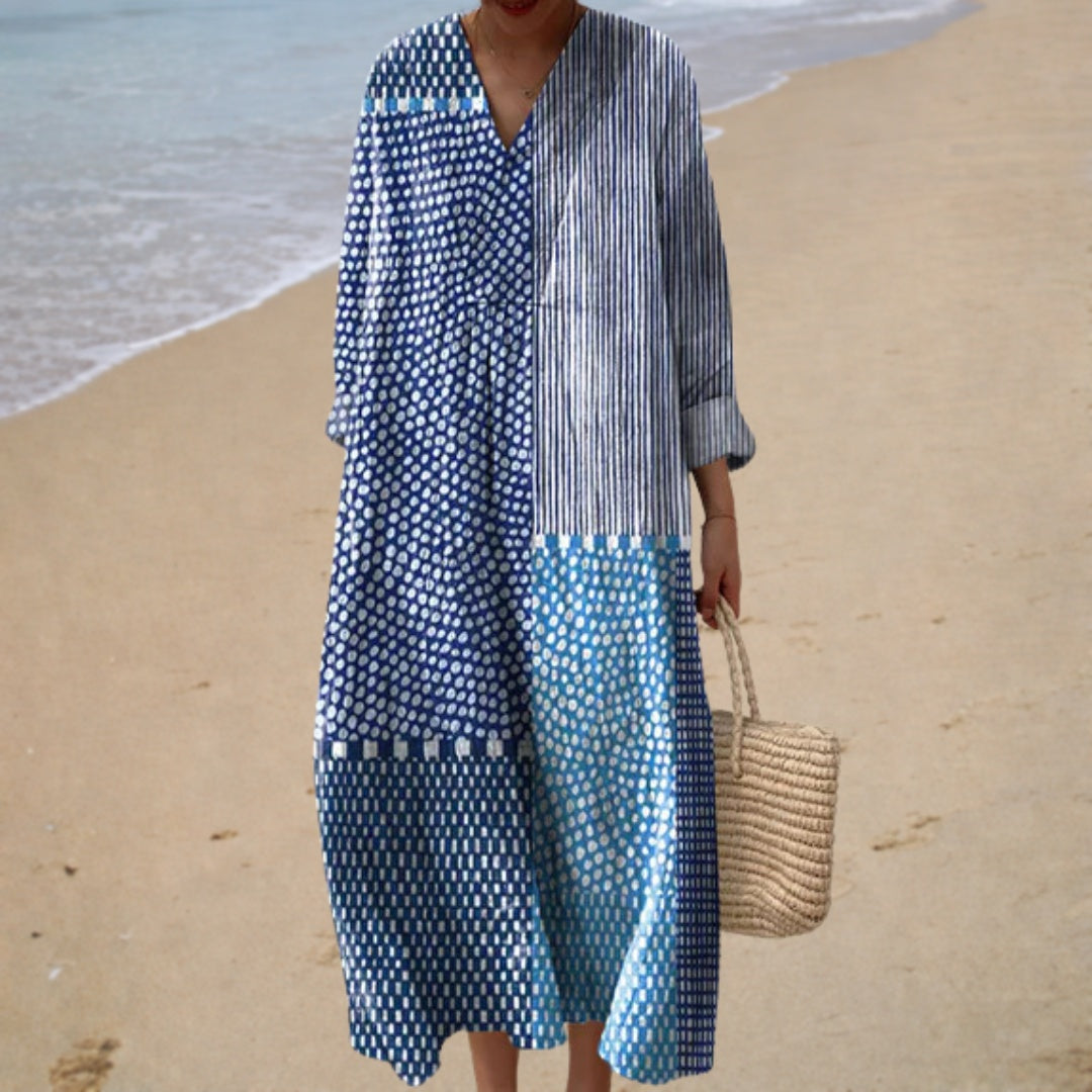 Remedios | Vestido Largo de Playa Estampado Mujer