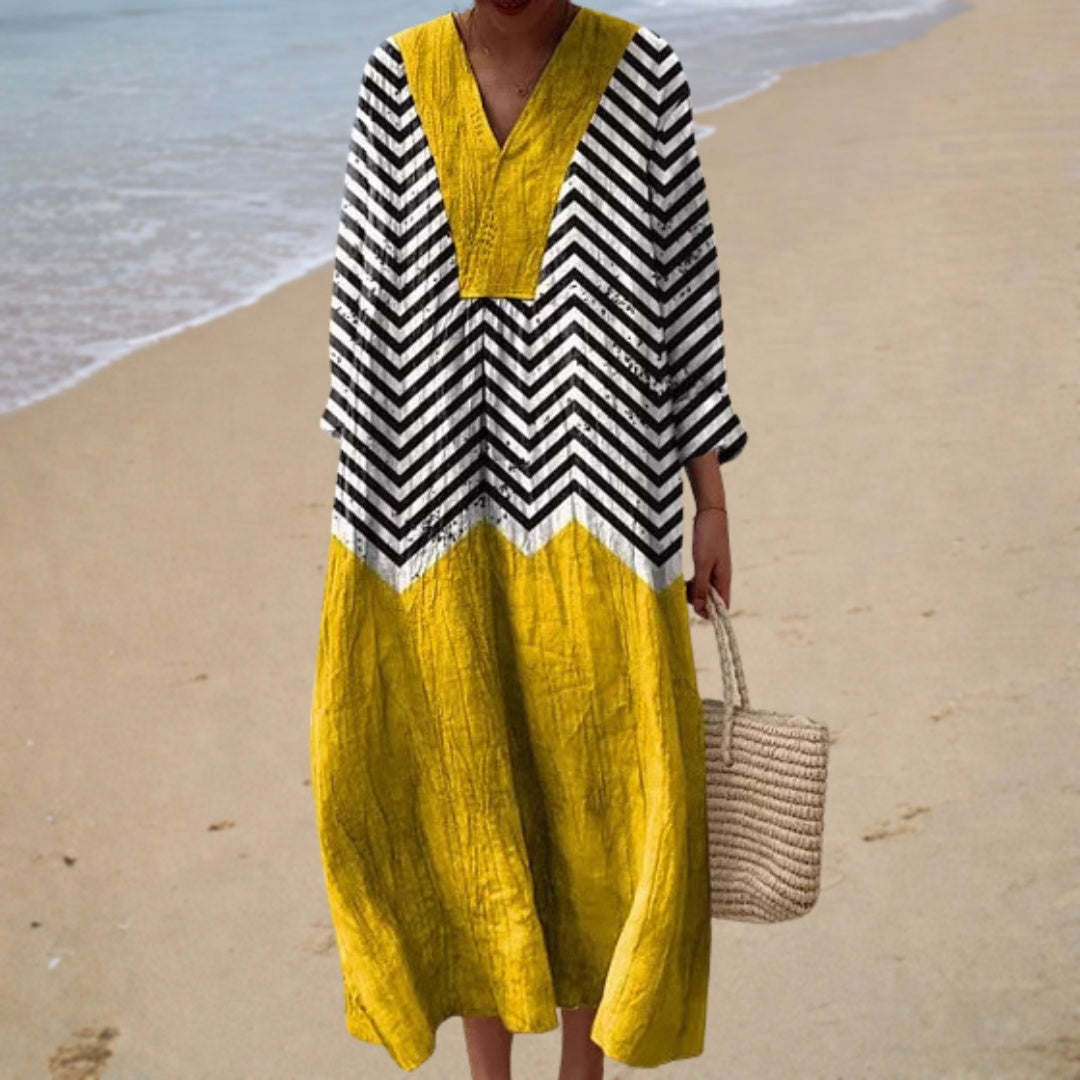 Remedios | Vestido Largo de Playa Estampado Mujer